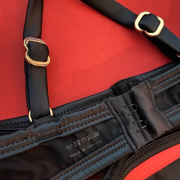 NWOT 🖤 MARIEMUR MARGARETH BRA 34B BLACK GOLD - Picture 7 of 8